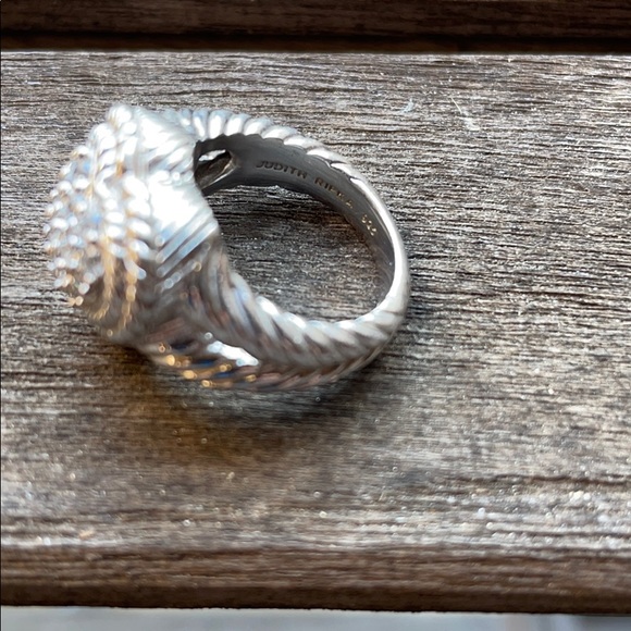 Judith Ripka Pavé Heart Ring size 5 - Picture 4 of 5